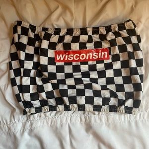 cropped wisconsin game day top